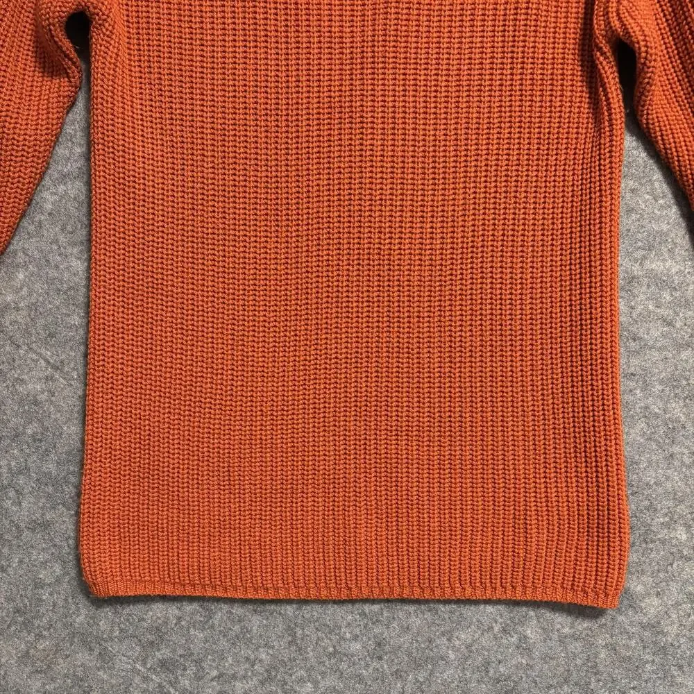 Wilfred Sweater Dress Womens XS Orange 100% Merino Wool Chunky Kint Aritzia